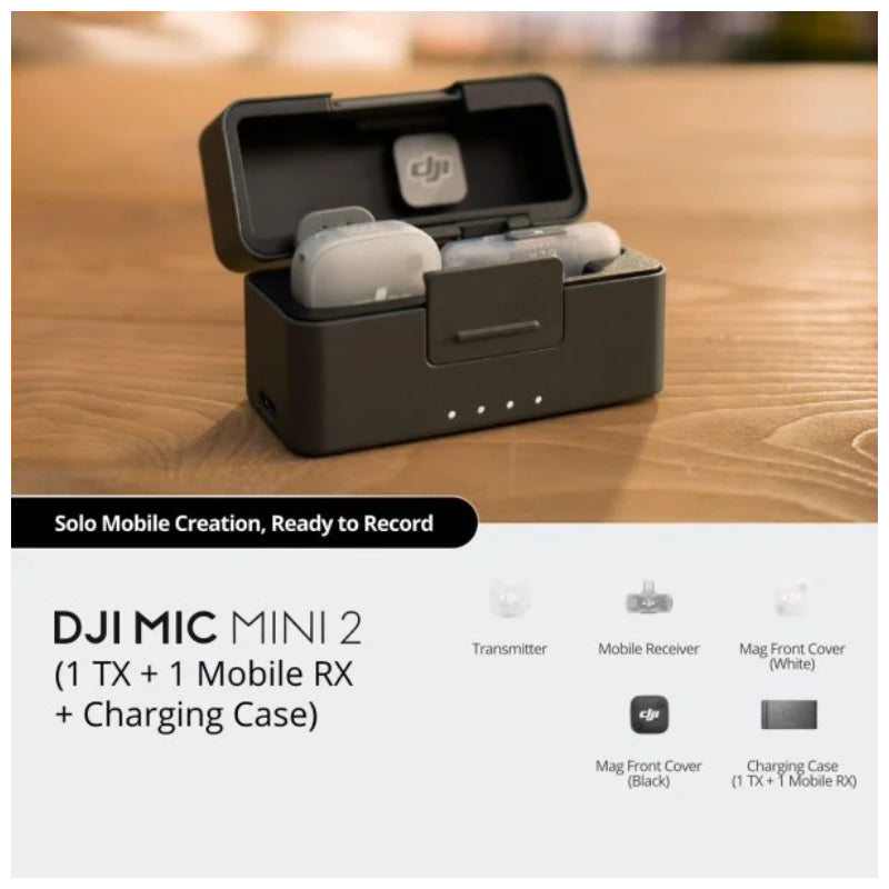DJI Mic Mini 2 (1 TX + 1 Mobile RX + Charging Case)