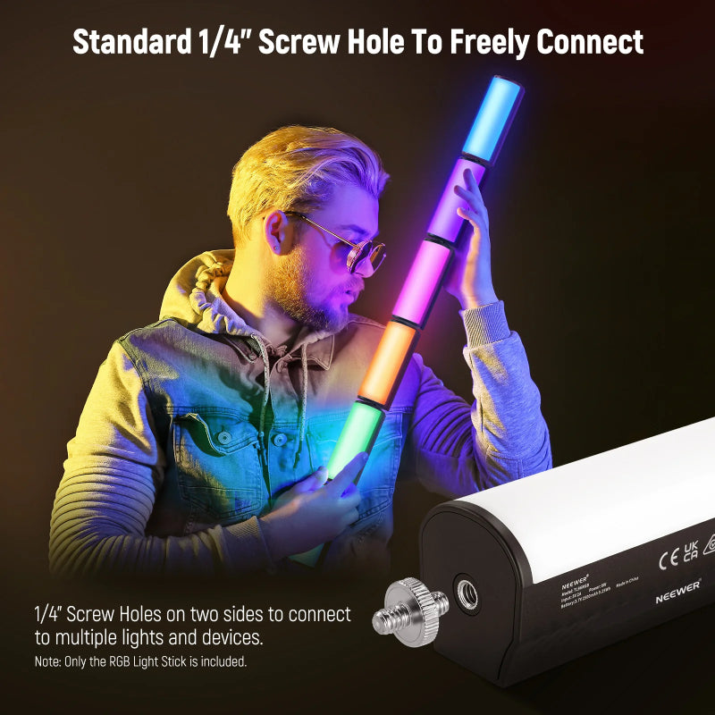 NEEWER BASICS TL96 RGB Magnetic Handheld Light Wand - 2500mah / 6W
