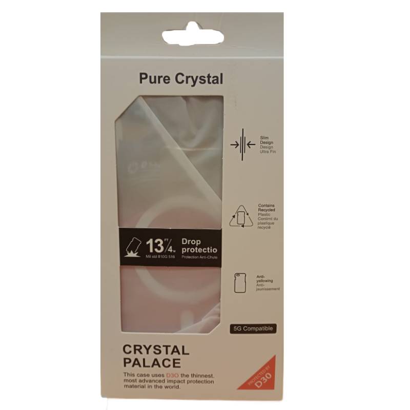 كريستال بالاس ماج سيف شفاف  ماج سيف حافظة - ابل ايفون 16 / شفاف اكسسوارات > هواتف  تابلت > هواتف وحافظات