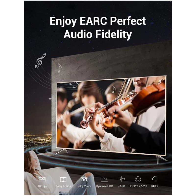 Vention HDMI-C Male to HDMI-A Male Cable - 4K / 1.5 Meter / Black