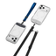 Uniq Vista Flex 2-in-1 Phone Case Lanyard and Hand Strap - Black/Deep Blue