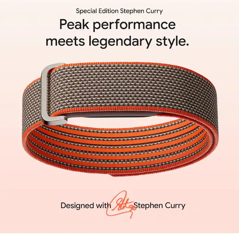 Google Fitbit Air Special Edition Stephen Curry Smart Screenless Fitness Tracker - Bluetooth / Rye