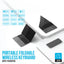 Pawa Portable Foldable Wireless Keyboard With Touchpad - Black/Grey