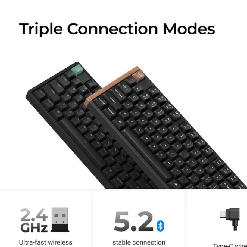 Keychron K10 HE Max 80% Wireless Mechanical Keyboard With Gateron Red Switch - (Arabic Layout)