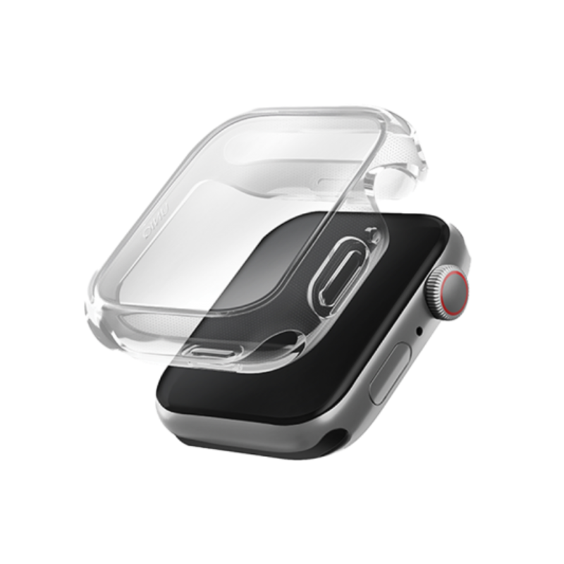 UNIQ هايبرد  ساعة حافظة مع شاشة - ابل ساعة SE3 / SE2) 44mm / Dove شفاف