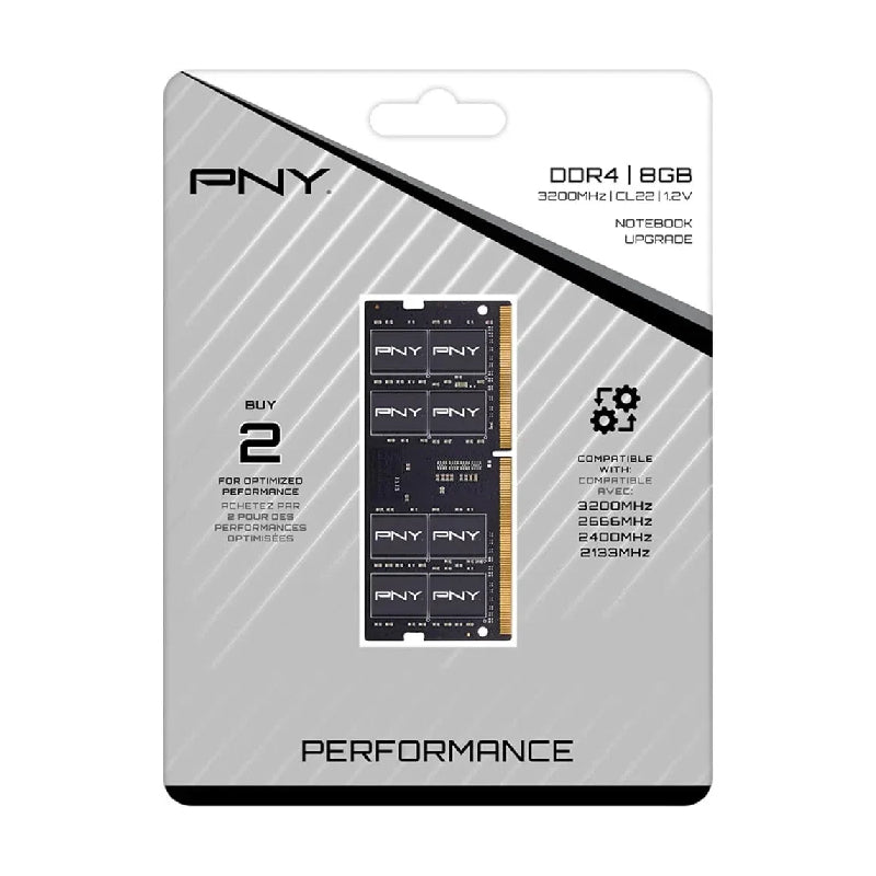 PNY Laptop Memory - 8GB / DDR4 / 3200MHz