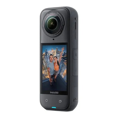 حزمة أساسيات كاميرا Insta360 X5 8K 360 Action Cam - فوق إلى / 2290 مللي أمبير في الساعة / بلوتوث  واي-فاي  أسود