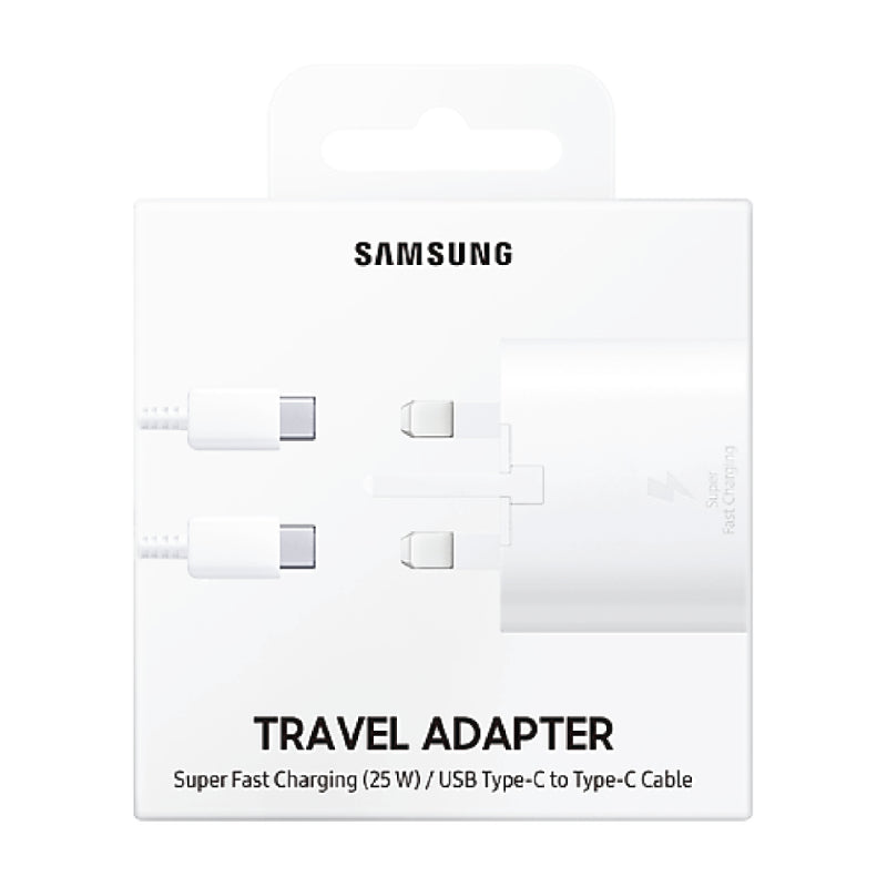 Samsung Travel Adapter With Cable - 25W / USB Type-C / White