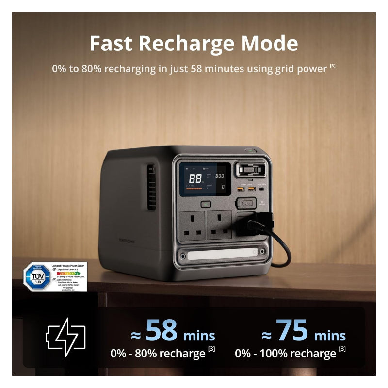 DJI Power 1000 Mini Portable Power Station - 1008Wh / USB-A / USB-C / Black