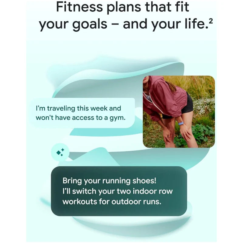 KingSmith C2 Foldable Walking Pad - 1 HP / 0.5 - 3.7MPH / Black + Google Fitbit Air Smart Screenless Fitness Tracker - Bluetooth / Obsidian - Bundle Offer