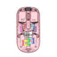 Earldom KM16 Transparent RGB Wireless Office Mouse - 1600dpi / Pink