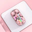 Earldom KM16 Transparent RGB Wireless Office Mouse - 1600dpi / Pink