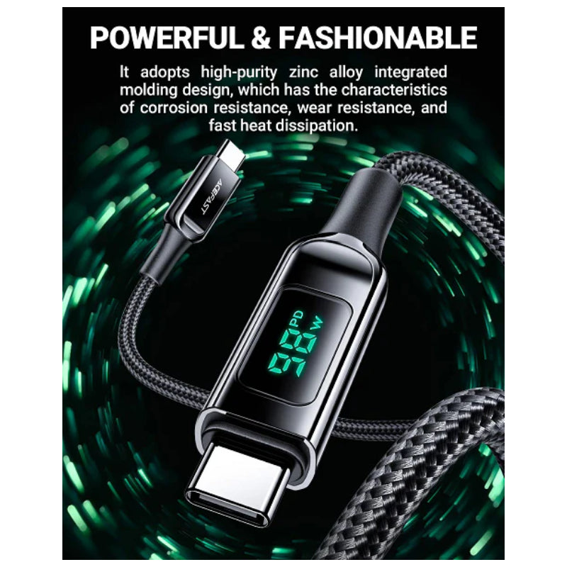 ACEFAST C6-03 Charging Data Cable - USB-C / 100W / Black