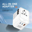 لدنيو Z8 Universal GaN سريع شاحن  محول  السفر العالمي - 45W / أبيض