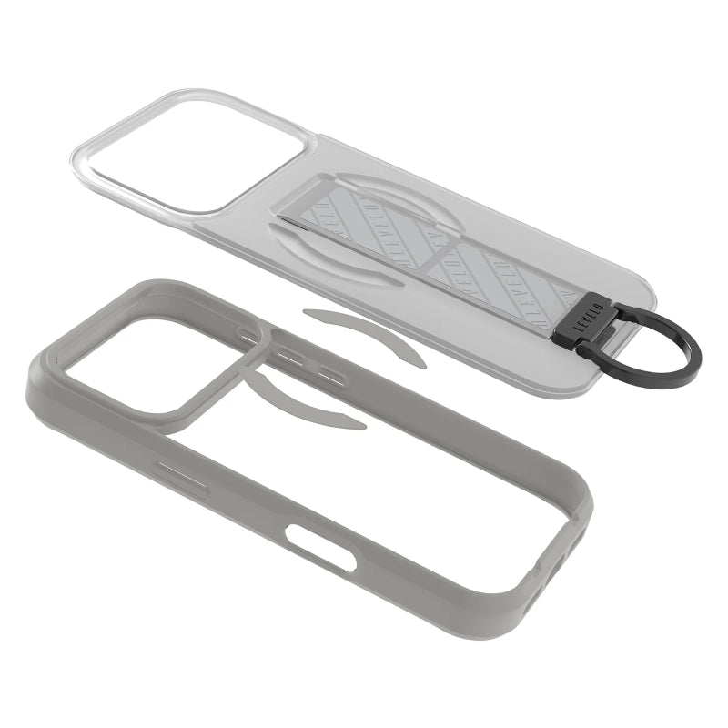 Levelo Morphix Clara MagSafe Case For Apple iPhone 18 Pro Max - Silver