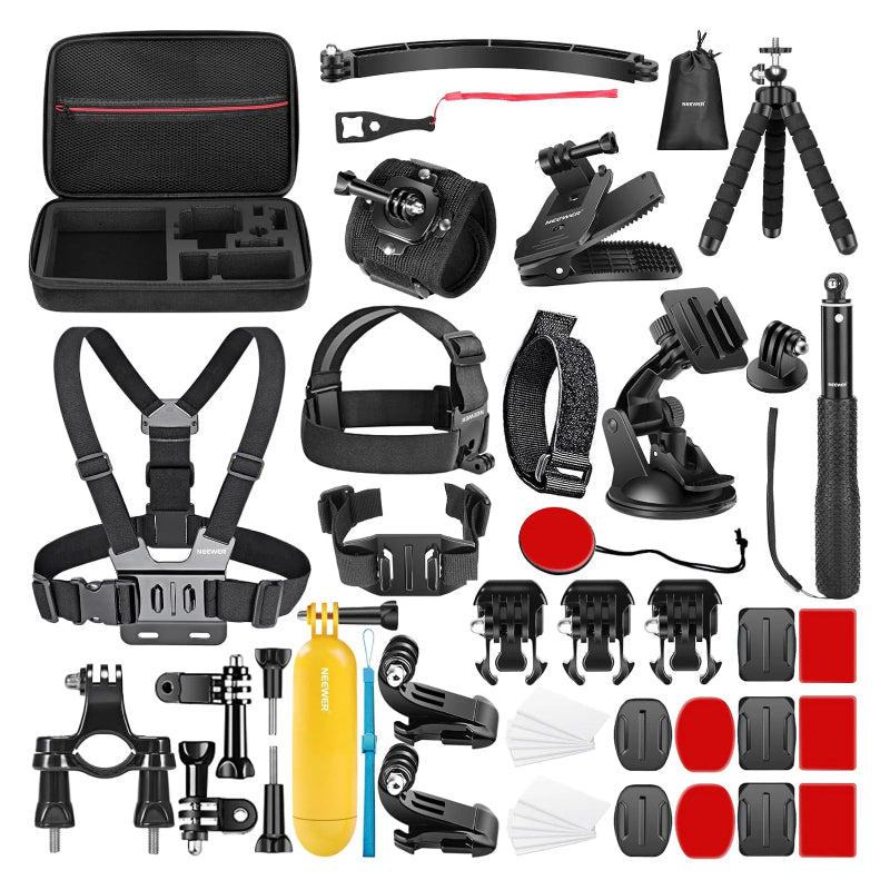 NEEWER 50-in-1 Action Camera Accessory Kit - Black – WIBI (Want IT. Buy ...