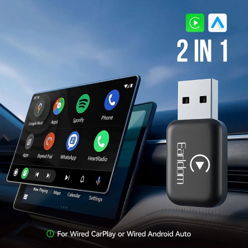 Earldom ET-CP05 Wired CarPlay Adapter - Black