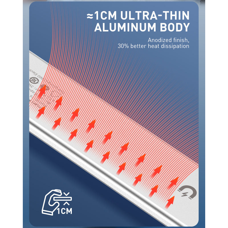 ذكي مغناطيسي  لاسلكي  ذكي مغناطيسي لدنيو مغناطيسي مستشعر ضوء  1500 مللي أمبير / 3 واط / يو اس بي/ فضي