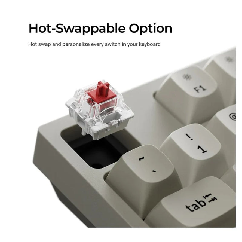 Keychron C2 Pro 8K QMK TKL Mechanical Keyboard With Type-C Connectivity - (Arabic Layout)