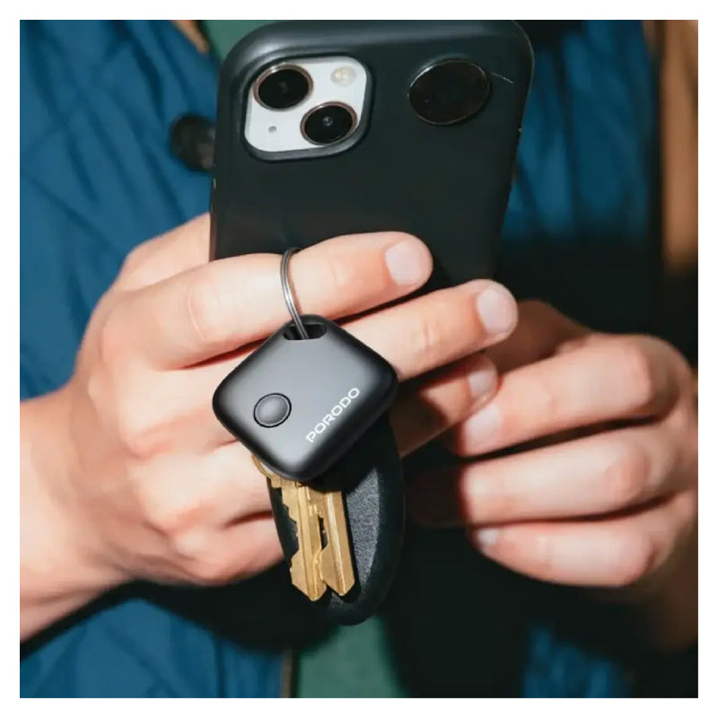 Porodo Findora Rechargeable Smart Tag - Bluetooth / Black