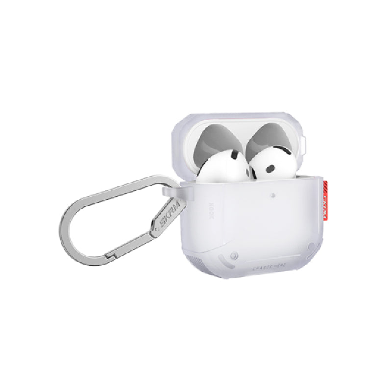 SKINARMA Mecha CE Case - Apple AirPods 4 / Frost