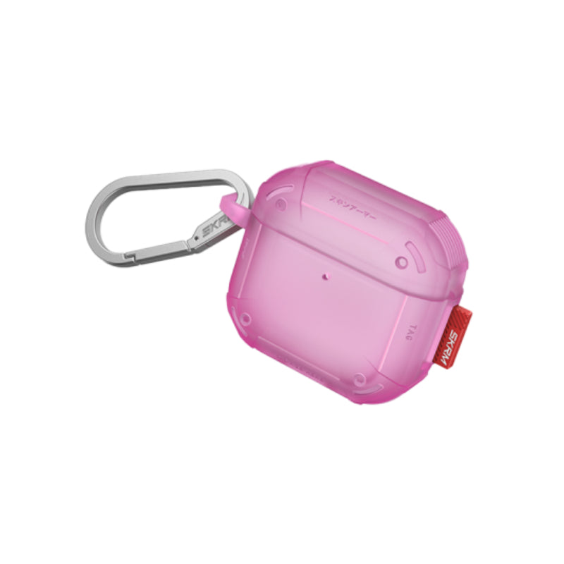 SKINARMA Mecha CE Case - Apple AirPods 4 / Fuchsia