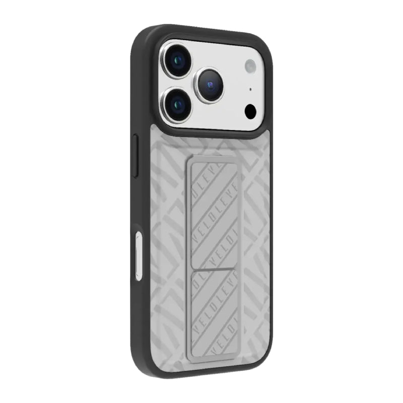 Levelo Morphix Cuero Gripstand Case For Apple iPhone 17 Pro Max - Cloud Grey Accessories > Mobiles & Tablets > Mobiles