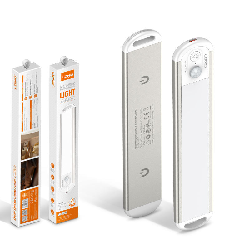 LDNIO Y6-1 Smart Cabinet Magnetic Sensor Light - 800mAh / 3W / USB-C / Silver