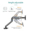 ZENO M8 17″ – 32″ Single Monitor Arm Full Motion Height Swivel Tilt Rotation Adjustable (Only For Flats)