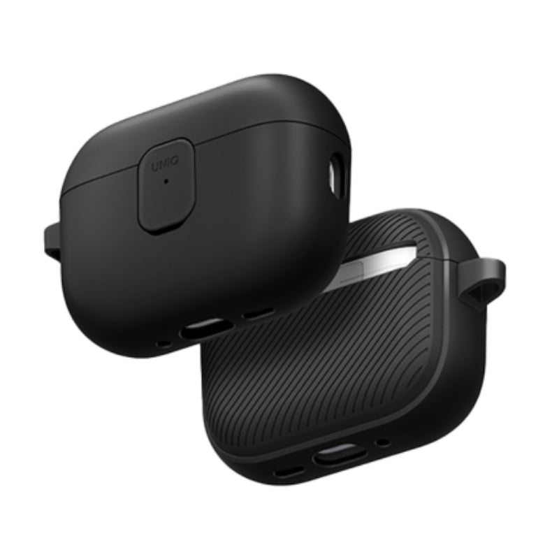UNIQ Clyde Lock Case for Apple Airpods Pro 3rd Gen - Black/Dark Grey