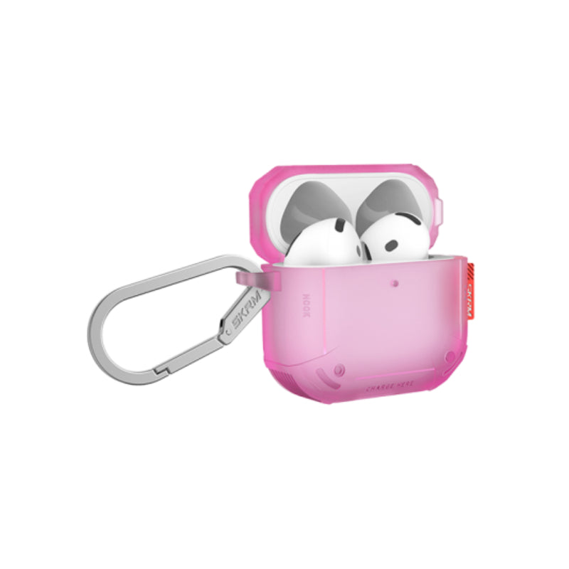 SKINARMA Mecha CE Case - Apple AirPods 4 / Fuchsia