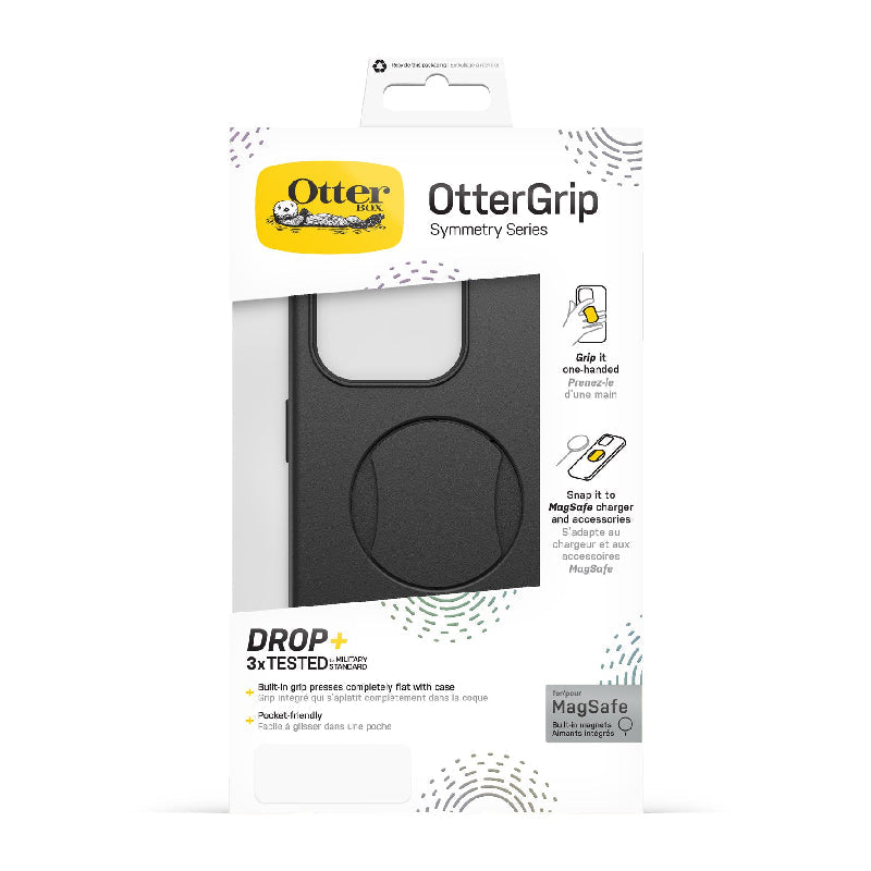 OtterBox OtterBox OtterGrip Symmetry ماج سيف حافظة - ابل ايفون 15 برو ماكس  أسود اكسسوارات > هواتف  تابلت  هواتف >