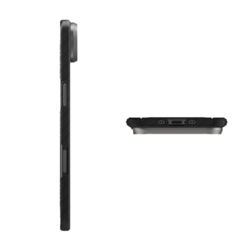 UNIQ Hybrid Keva Edge Magclick Charging Case for Apple iPhone Air - Carbon Black