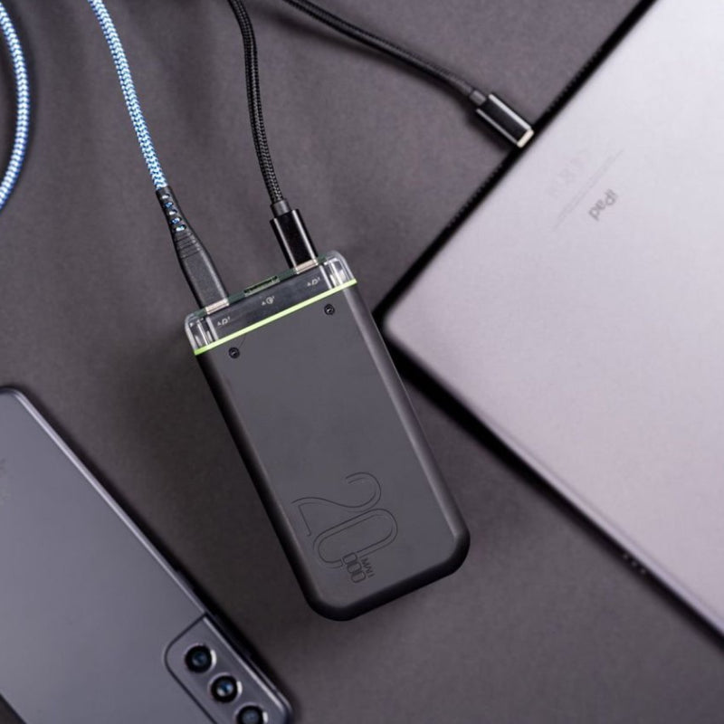 GOUI Beast Power Bank - 20,000mAh / 65W / USB-A / USB-C / Black