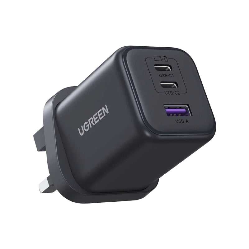 UGREEN 3-Port Fast Charger - 45W / USB-A / USB-C / Black