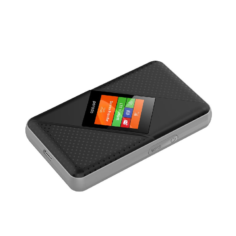 Porodo portable WiFi Router - 3G / 4G / 3000mAh / Black