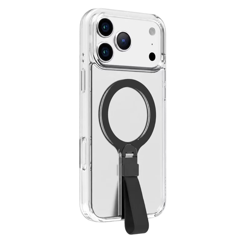 Levelo SPIRA MagSafe Clear Grip Case For Apple iPhone 18 Pro - Black