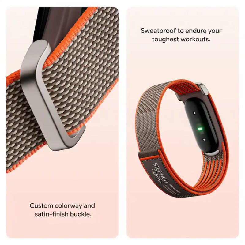Google Fitbit Air Special Edition Stephen Curry Smart Screenless Fitness Tracker - Bluetooth / Rye
