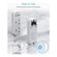 TESSAN Multi-Plug Extension Adapter - 15W / White