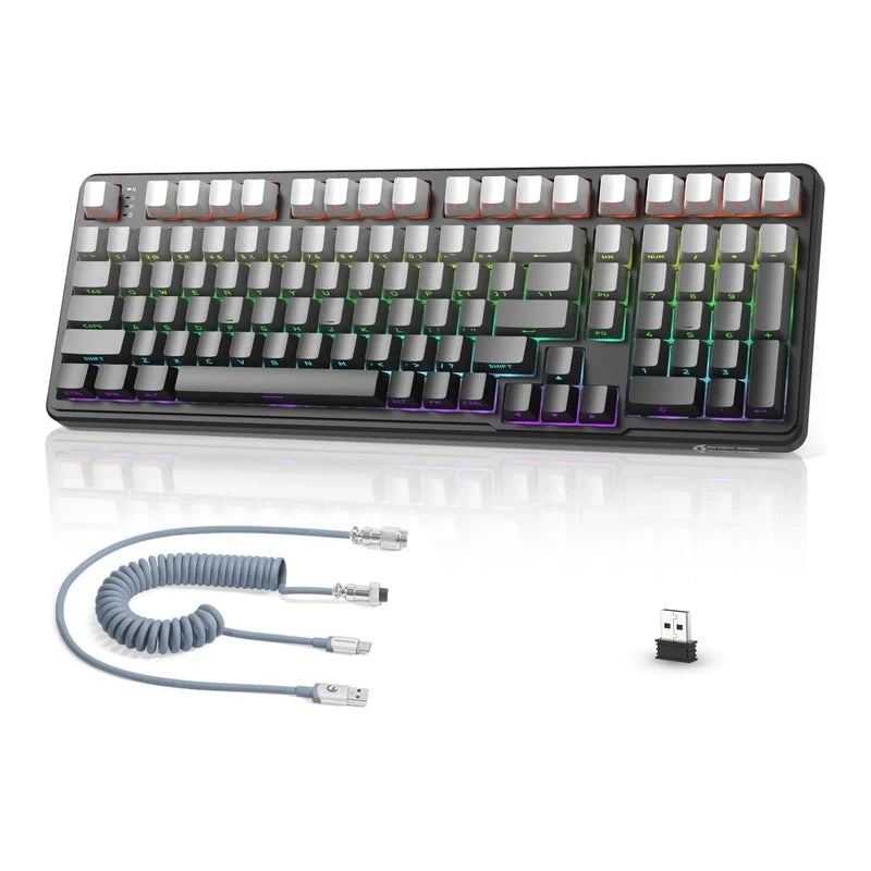 ATTACK SHARK X98 Tri Mode RGB Gaming Keyboard With Strawberry Switch - Moonlit Night