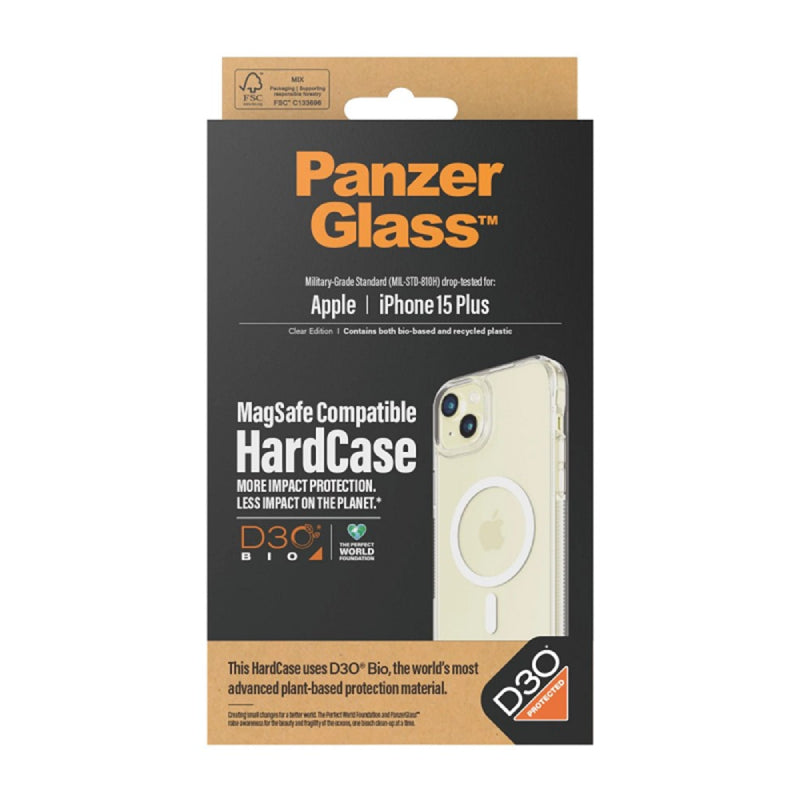 PanzerGlass HardCase MagSafe with D3O for iPhone 15 Plus - Clear