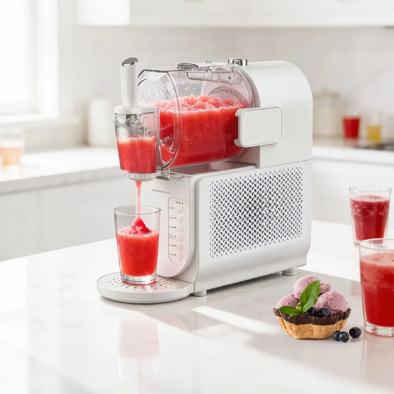 Pre-Order Powerology 2-in-1 Slush & Ice Cream Maker - 180W / 1.5L / White
