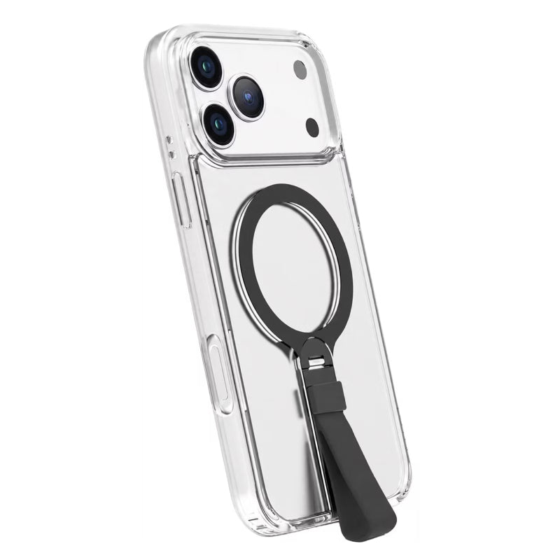 Levelo SPIRA MagSafe Clear Grip Case For Apple iPhone 18 Pro - Black