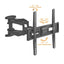 Stylish Full Motion TV Wall Mount - Black