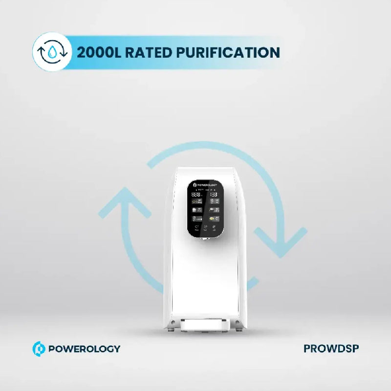 Powerology Reverse Osmosis Water Purifier & Dispenser - 2000W / White