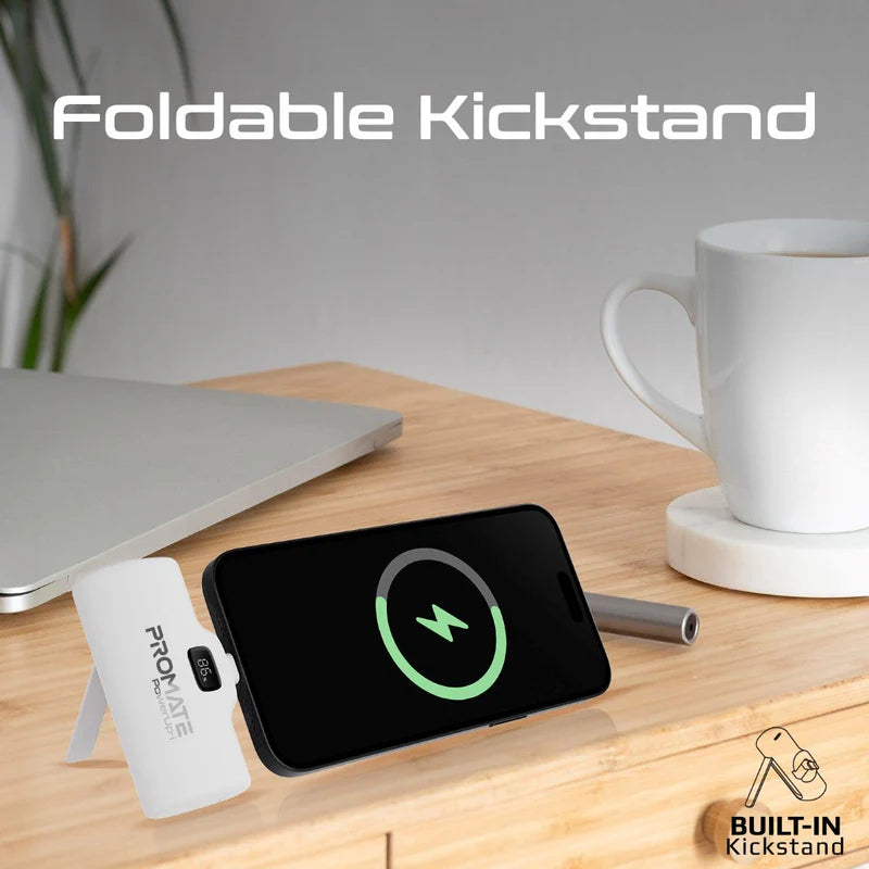 PROMATE PowerUp-i Ultra-Compact Power Bank - 20W / Lightning / White