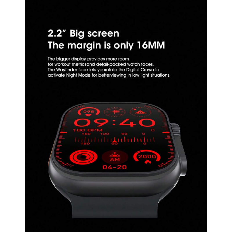 Microwear Active Pro Smart Watch Ultra - 2.2inch AMOLED / Bluetooth