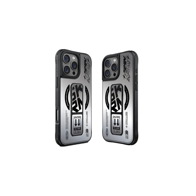 SKINARMA Kira Kobai MagSafe Case With Grip Stand for Apple iPhone 16 Pro - Chrome