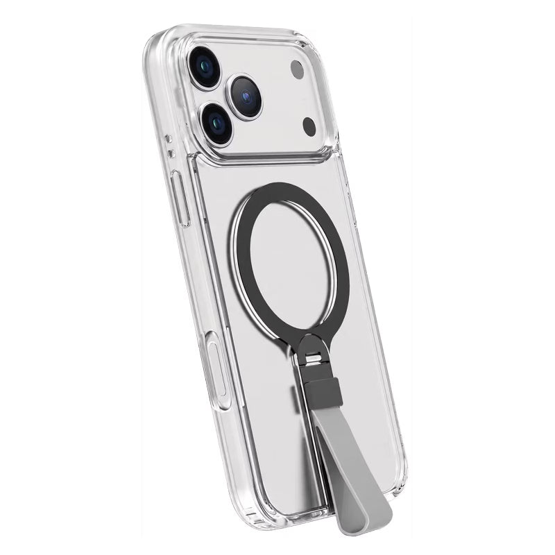 Levelo SPIRA MagSafe Clear Grip Case For Apple iPhone 18 Pro Max - Silver