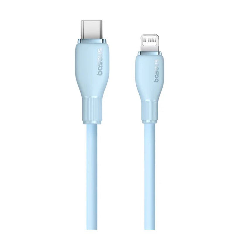 Baseus Pudding Series Fast Charging Type-C to Lightning Cable - 1.2 Meter / 20W / Galaxy Blue